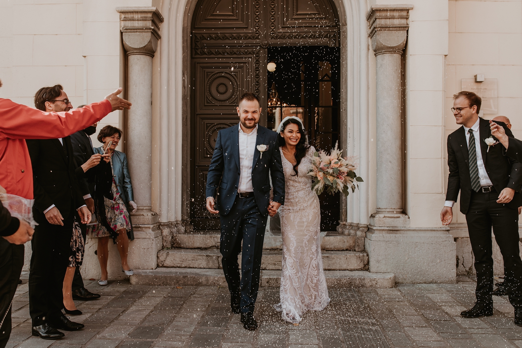Interracial wedding